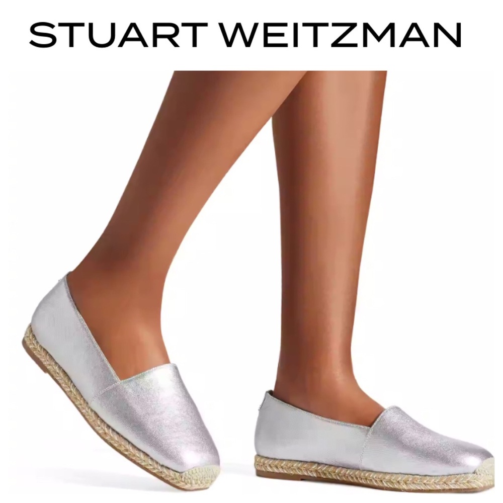 STUART WEITZMAN DREE FLAT ESPADRILLE SHOES SIZE 8 NWOT